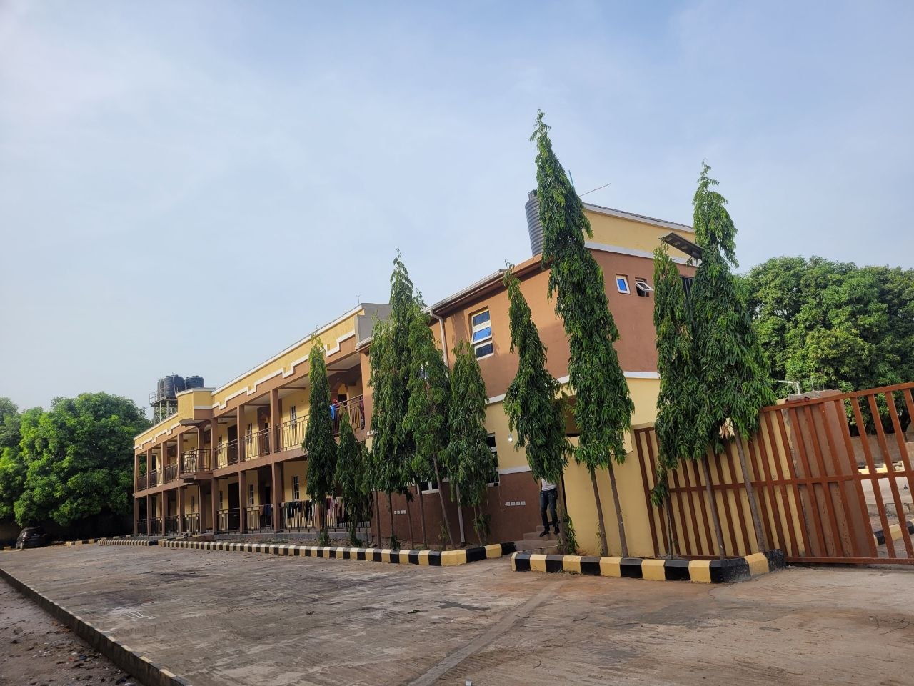 Side view with trees